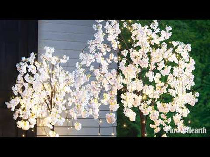 Large Lighted Faux Weeping Cherry Tree - 6'H