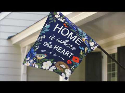 Red, White, and Blue Suede Garden Flag