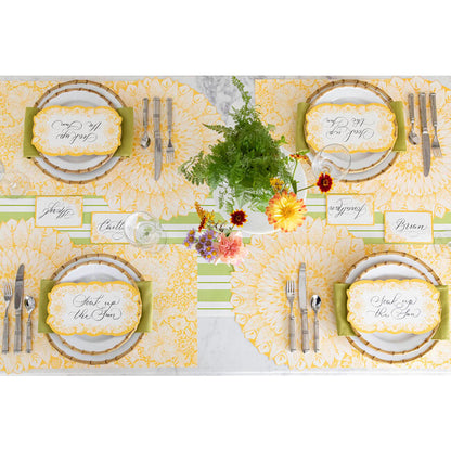 Die Cut Spring Bloom Paper Placemats