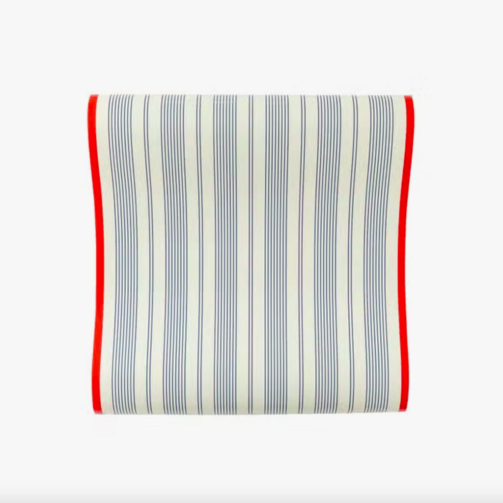 Red, White & Blue Striped Table Runner