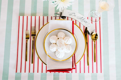 Hester & Cook Ribbon Stripe Paper Placemats