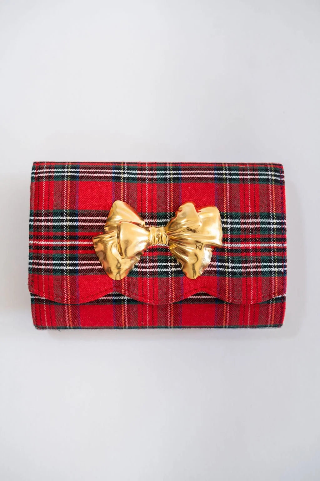 Lisi Lerch Ruby Tartan Clutch