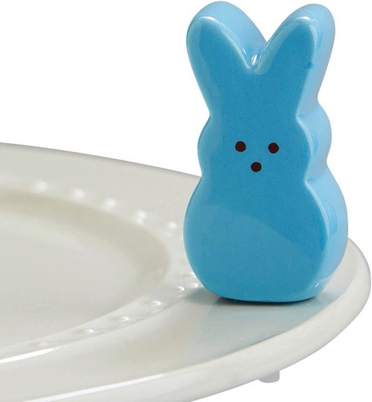 Nora Fleming Mini Retired Easter Bunny Peep, Blue Peep Bunny