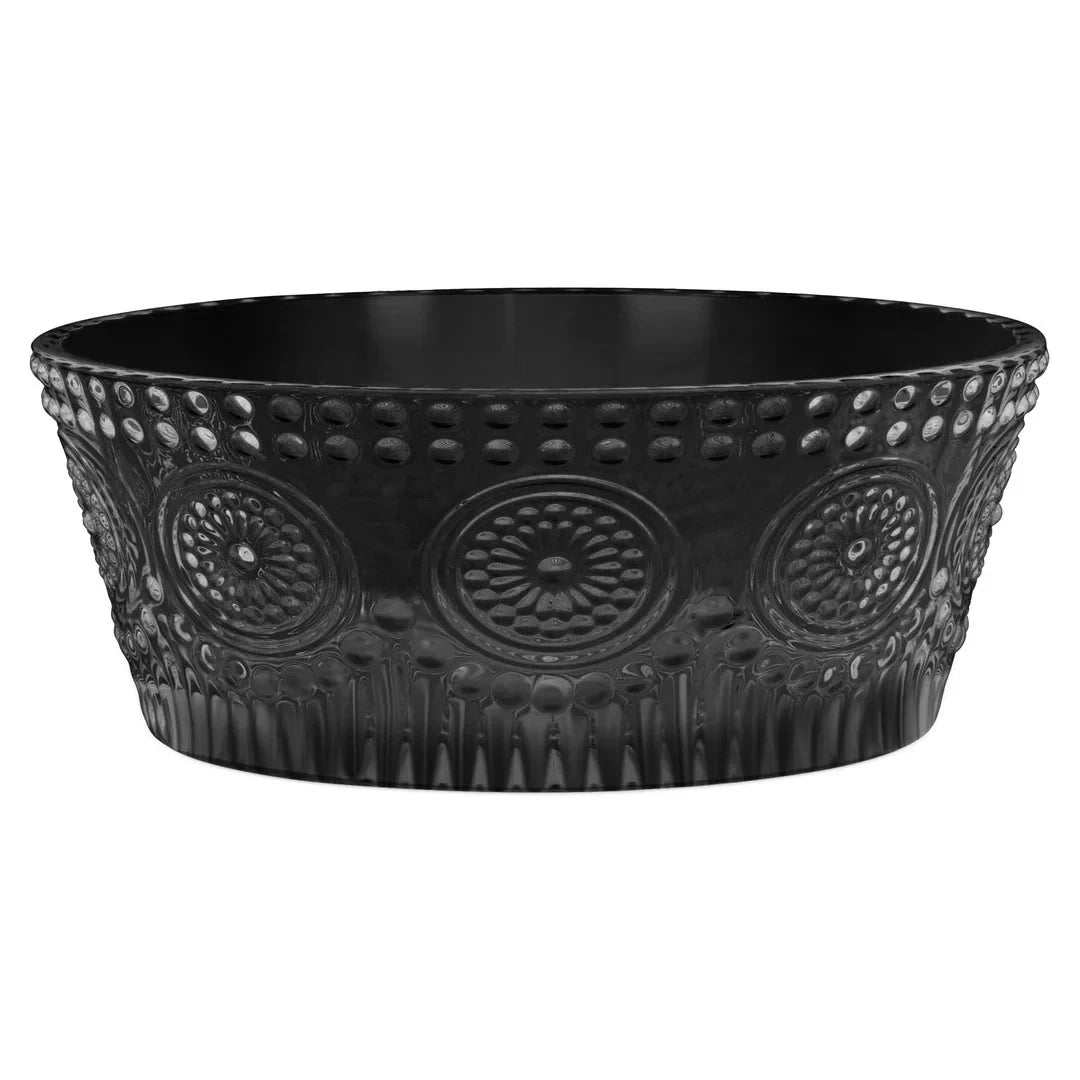 Codi Glass Bowl - Large Tricorn Black