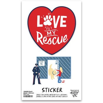 Love My Rescue Sticker