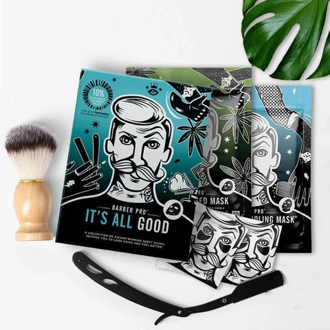 Barber Pro 'It's All Good' Face Mask Set