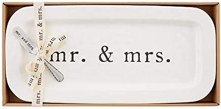 Mr. & Mrs. Ceramic Tray Set