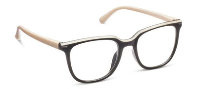 Black/Taupe Dante Blue Light Reader Glasses by Peepers