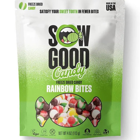 Sow Good Freeze Dried Candy - Rainbow Bites (4oz)