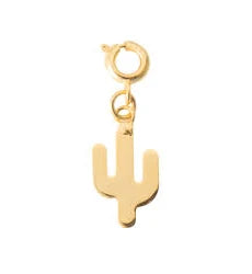 Design Your Own Jewelry, Gold Cactus Charm