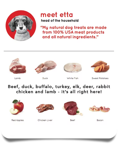 Etta Says! 10" Premium Crunchy Mega Chews Dog Treat -  Elk