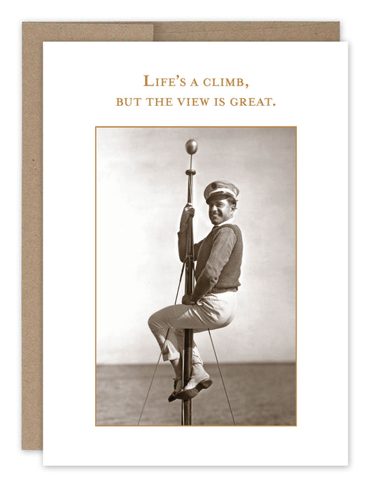 Life's A Climb Birthday Card