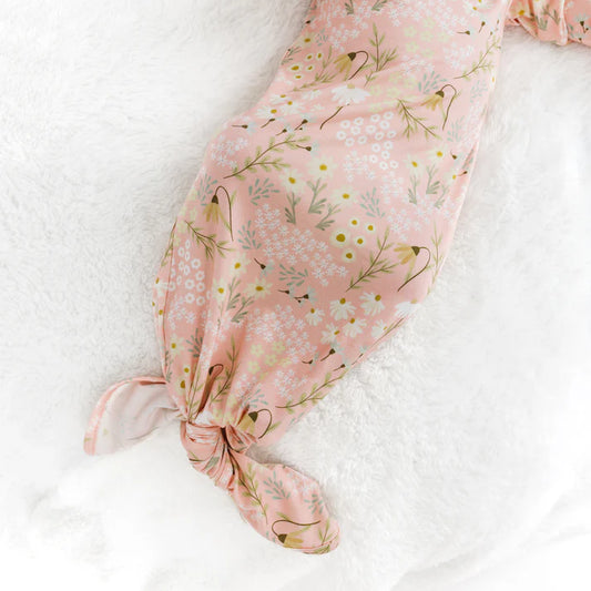 Spring Meadow - Bamboo Gown and Hat Newborn Set