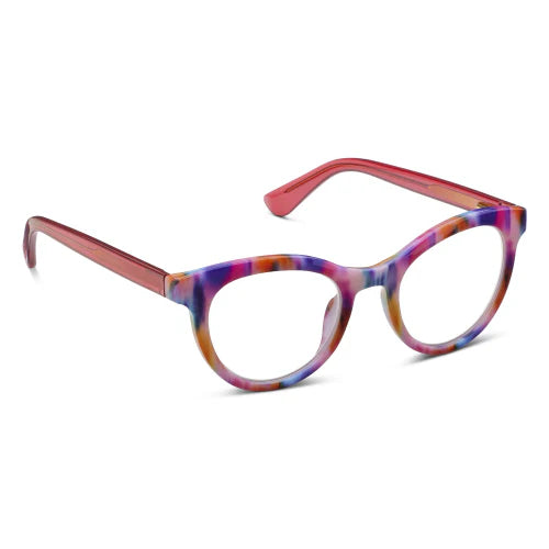 Tribeca Ikat/Red - Blue Light Reader Glasses by Peepers