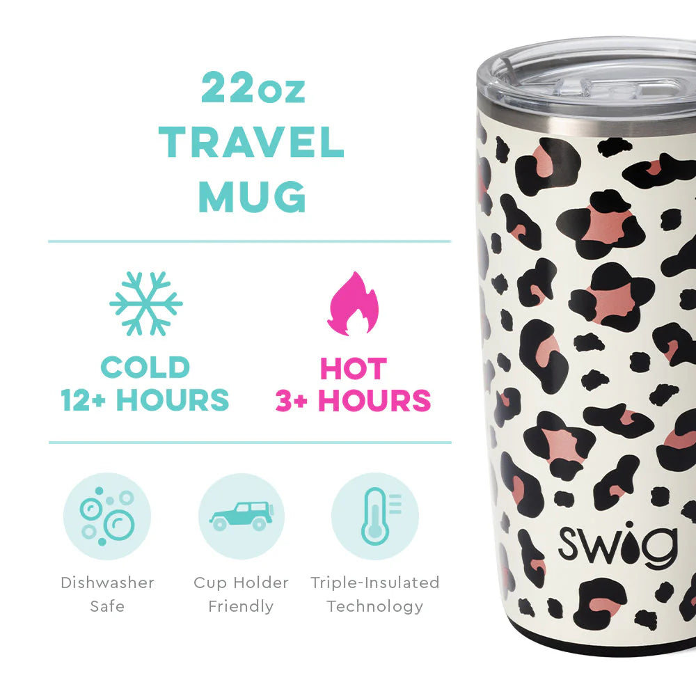 Swig Life Luxy Leopard Travel Coffee Mug (22oz)