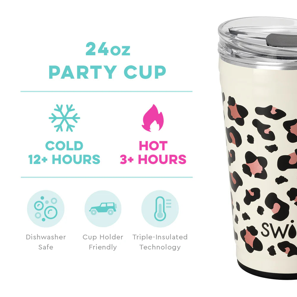 Swig Life Luxy Leopard Party Cup Tumbler (24oz)