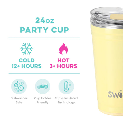 Swig Life Shimmer Buttercup Party Cup Tumbler (24oz)