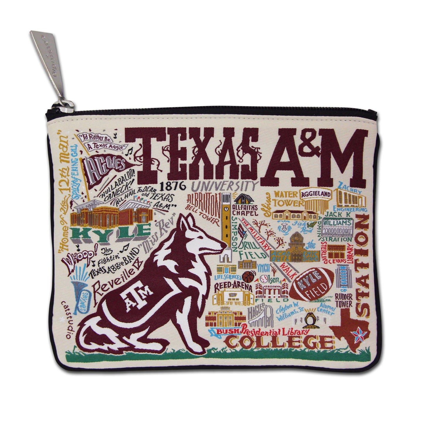 Texas A&M University Zip Pouch