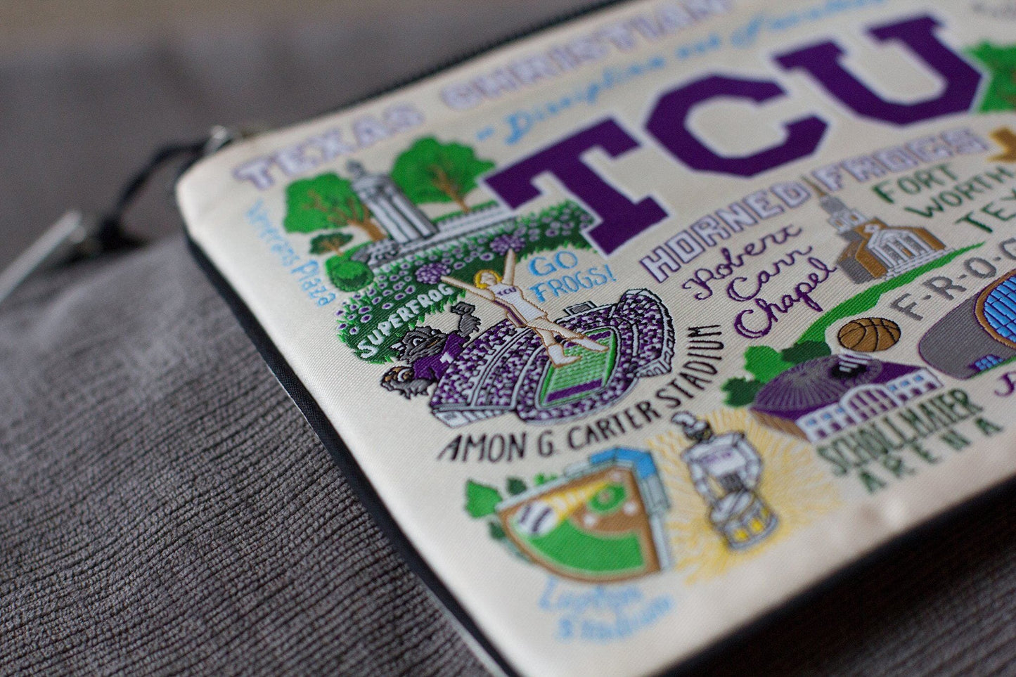Texas Christian University Collegiate Zip Pouch