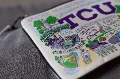 Texas Christian University Collegiate Zip Pouch