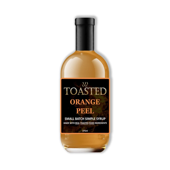 Toasted Orange Peel Small Batch Simple Syrup