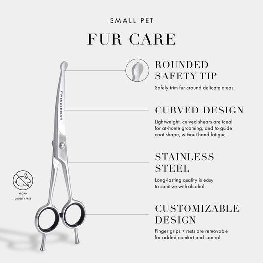 Curved Grooming Shears 7"