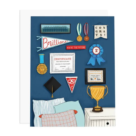 Wall of Achievements Greeting Card
