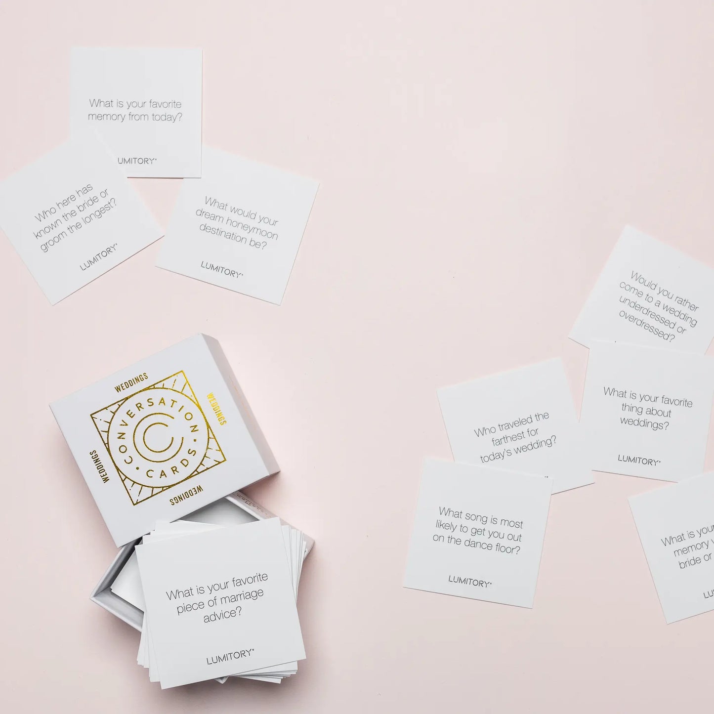 Lumitory Conversation Cards- Weddings