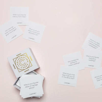 Lumitory Conversation Cards- Weddings