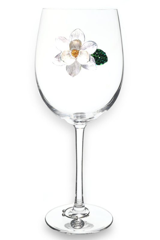 Magnolia Jeweled Stemmed Wine Glass