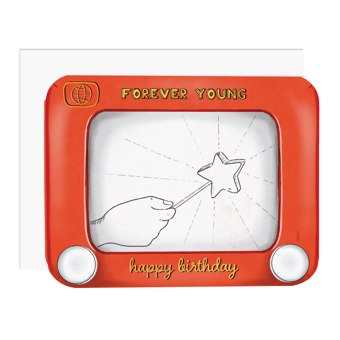 Forever Young Sketch Toy Greeting Card