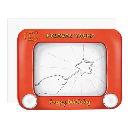 Forever Young Sketch Toy Greeting Card