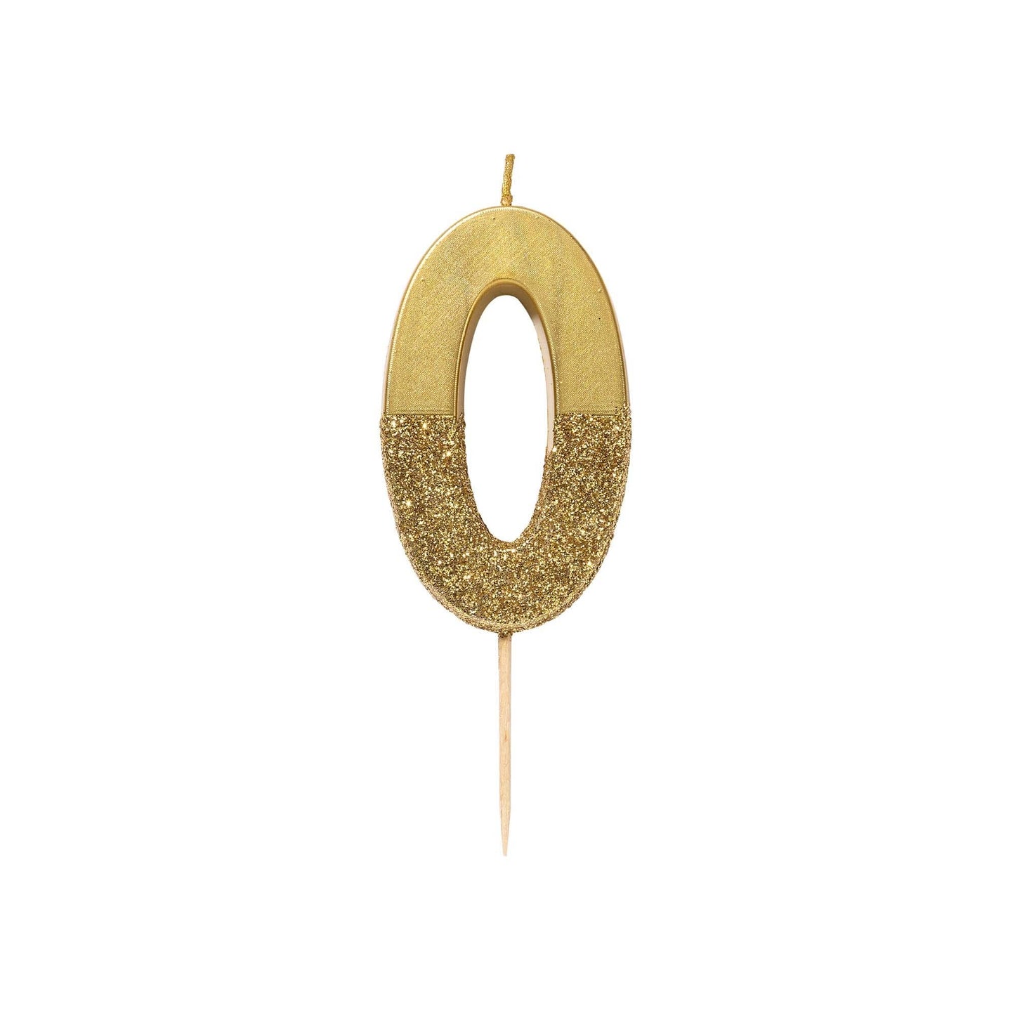 Gold Glitter Number Candles: 0
