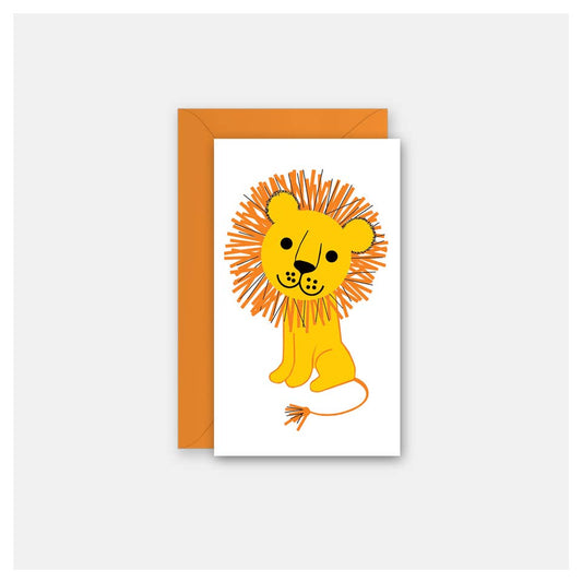 Mod Lion Baby Gift Enclosure Card