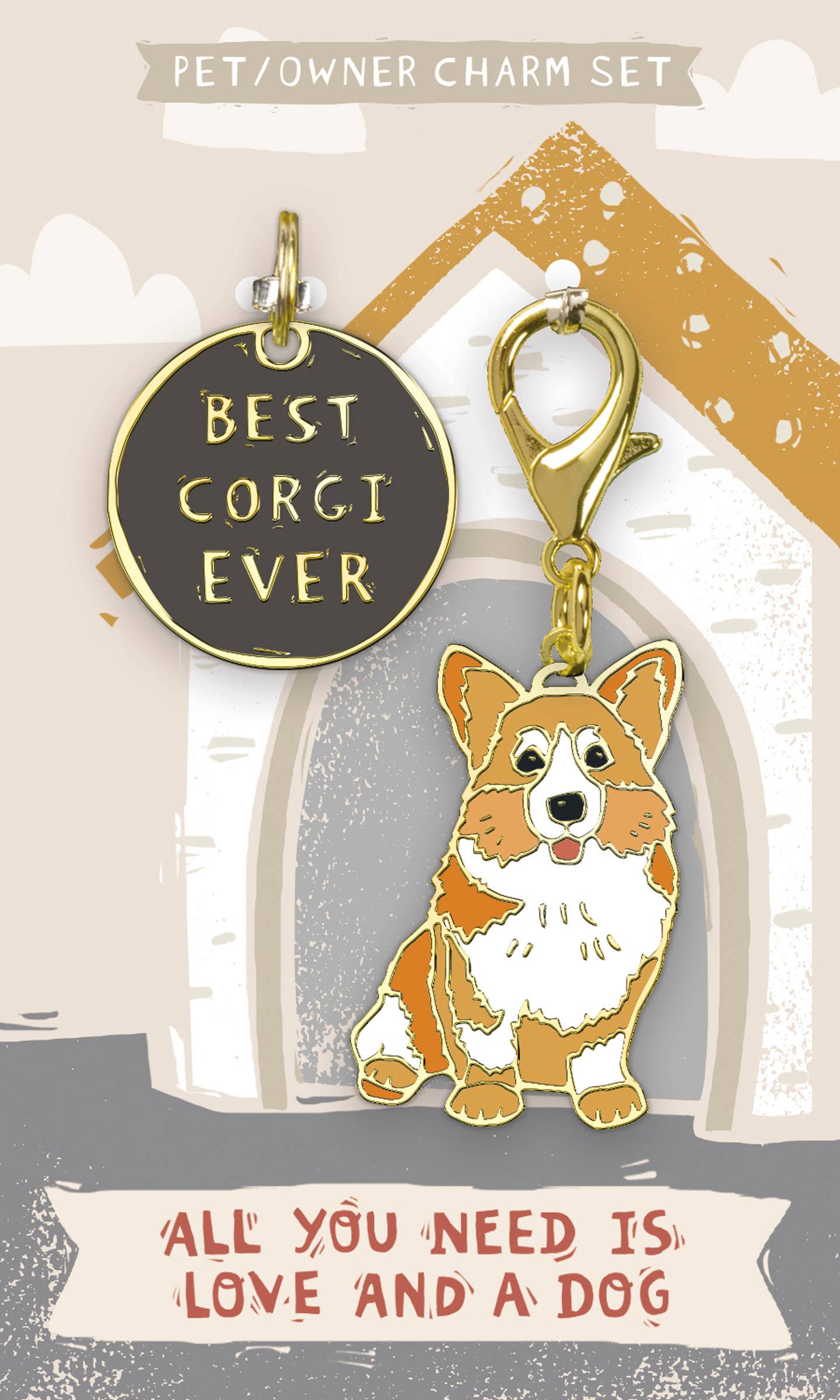 Best Corgi Ever Charm Set