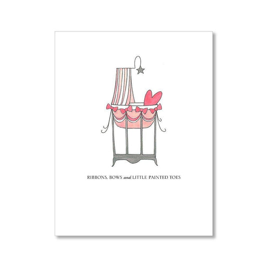 Ribbons & Bows Baby Card