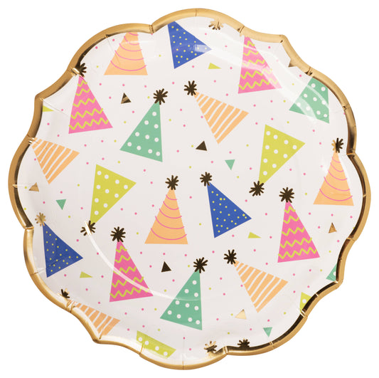 Sophistiplate  Birthday Party Candles Paper Dinner Plate, Pack of 8