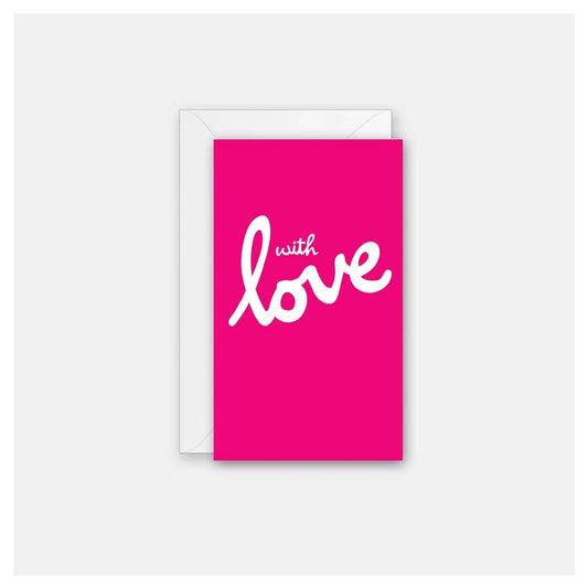 Love Cursive Gift Enclosure Card